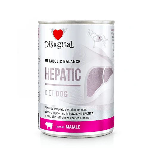 Disugual Karma mokra dla psa Weterynaryjna HEPATIC Wieprzowina (dorosły) 400g