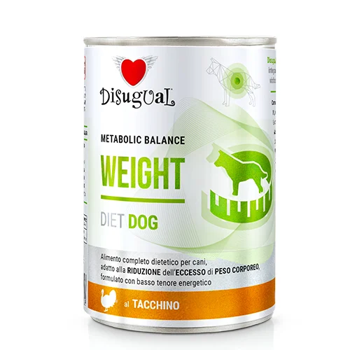 Disugual Karma mokra dla psa Weterynaryjna WEIGHT Indyk (dorosły) 400g