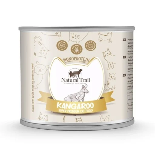 Natural Trail Cat Monoprotein Kangaroo 185g z Kangurem dla Kotów