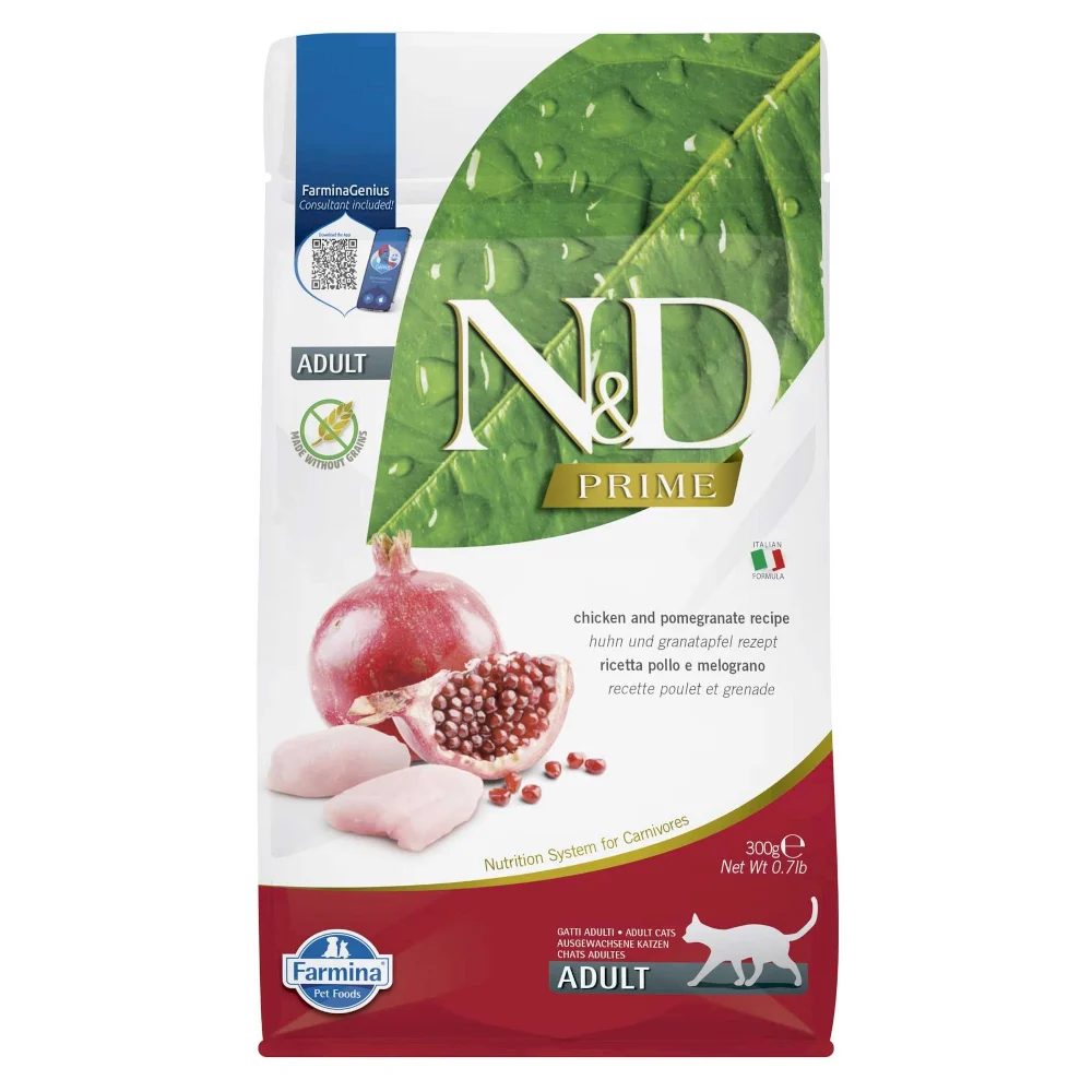 Farmina N&D Prime Chicken & Pomegranate Adult Cat 300g