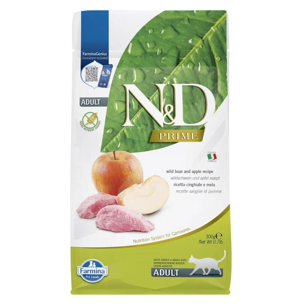 Farmina N&D Prime Boar & Apple Adult Cat 300g