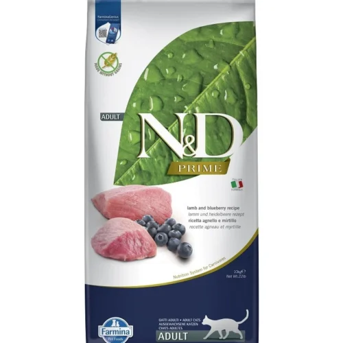 Farmina N&D Prime Lamb & Blueberry Adult Cat 10kg