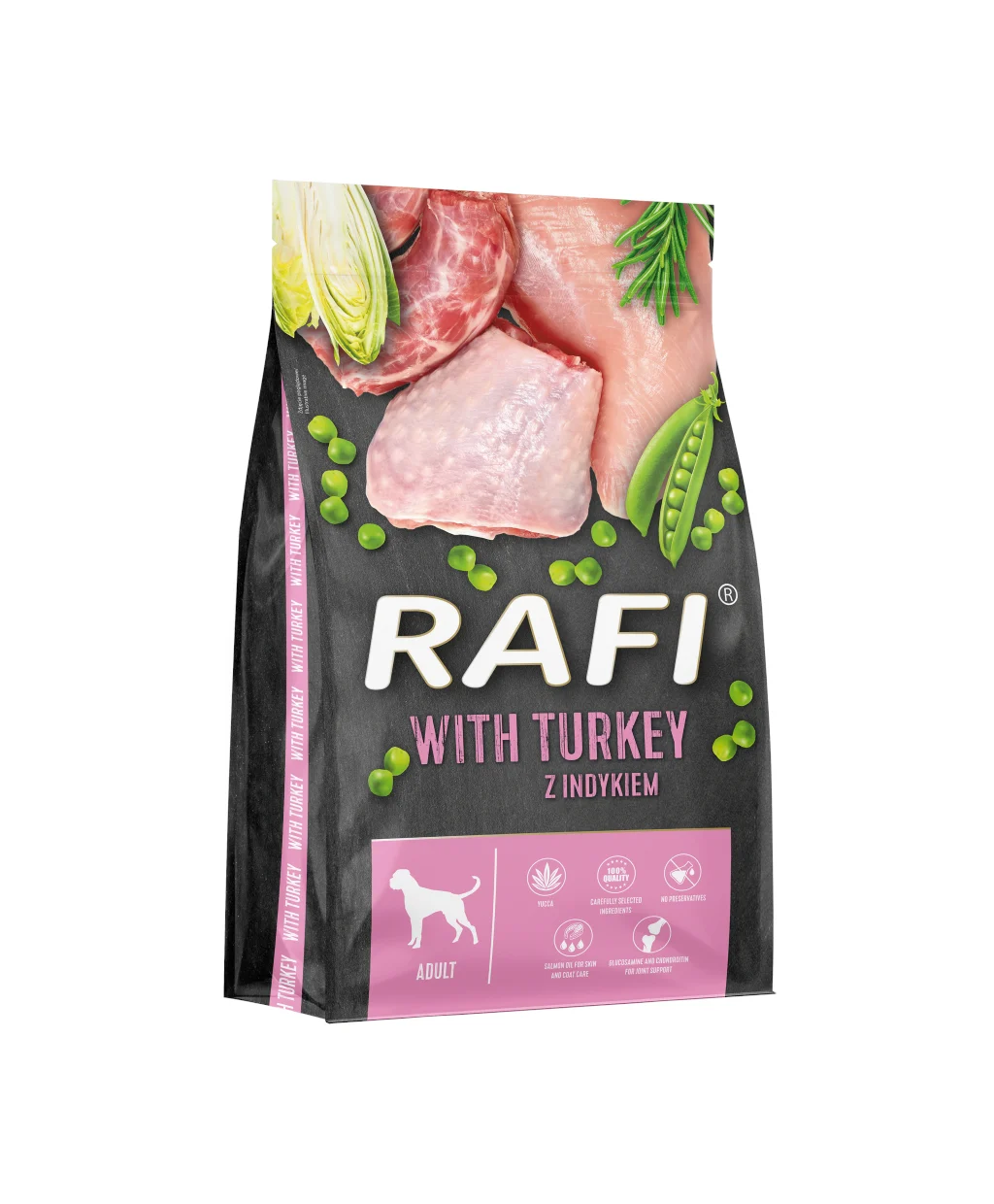 Rafi Adult Turkey z Indykiem karma sucha dla psa 10kg