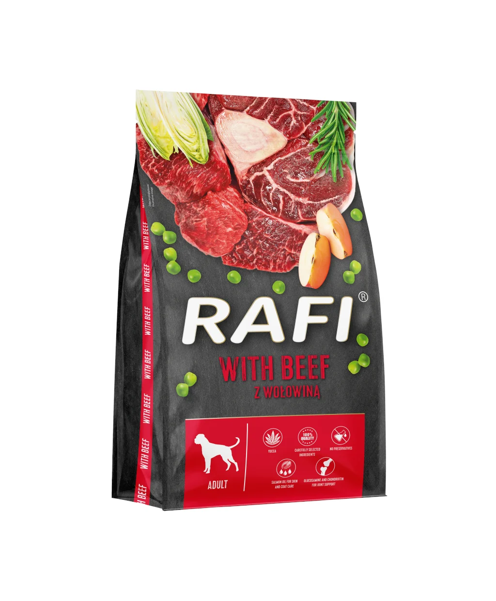 Rafi Adult Beef z Wołowiną karma sucha dla psa 10kg