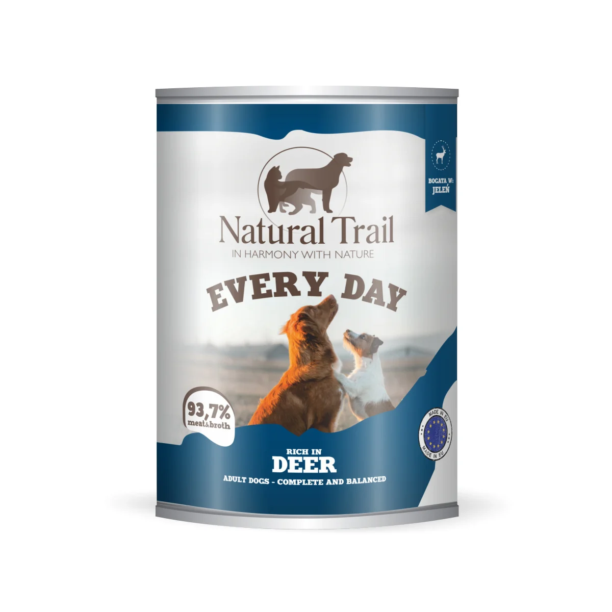 NATURAL TRAIL Every Day Bogata w jelenia 800g karma w puszce dla psów