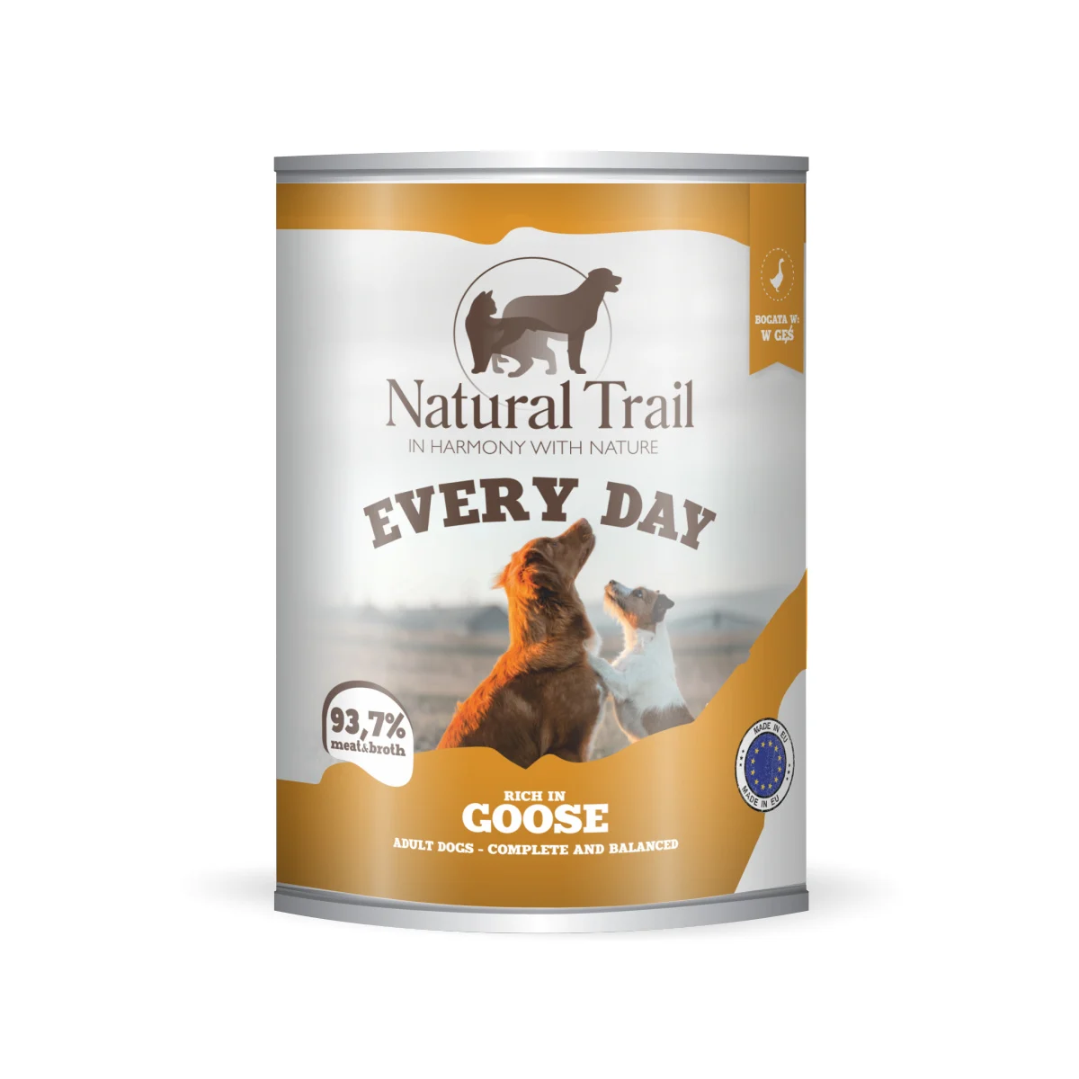 NATURAL TRAIL Every Day Bogata w gęś 800g karma w puszce dla psów