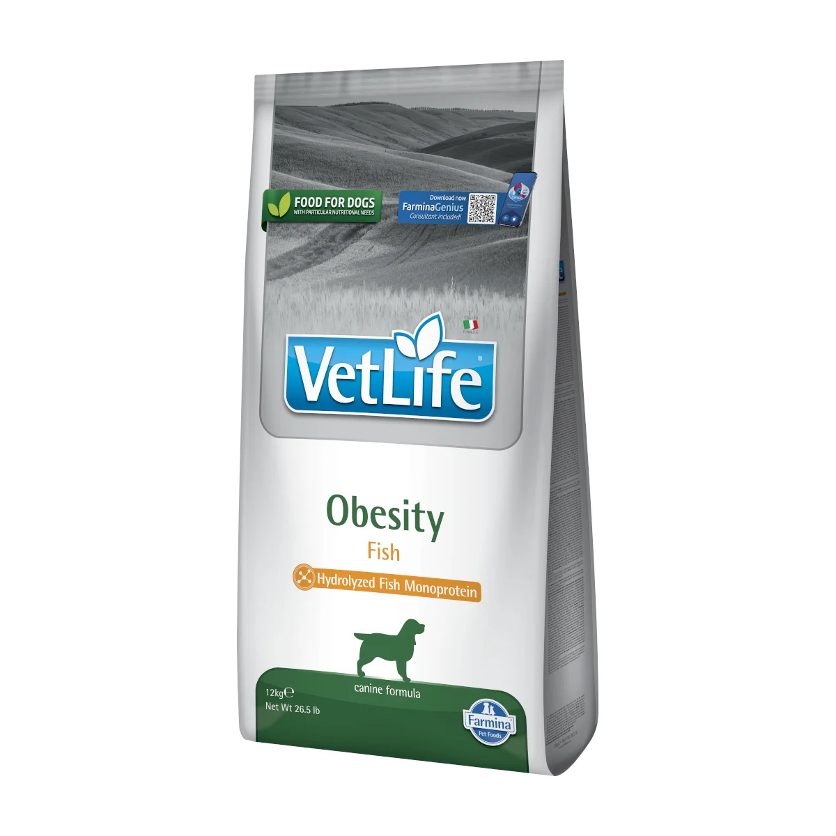 Farmina Vet Life Dog Obesity Fish 12kg