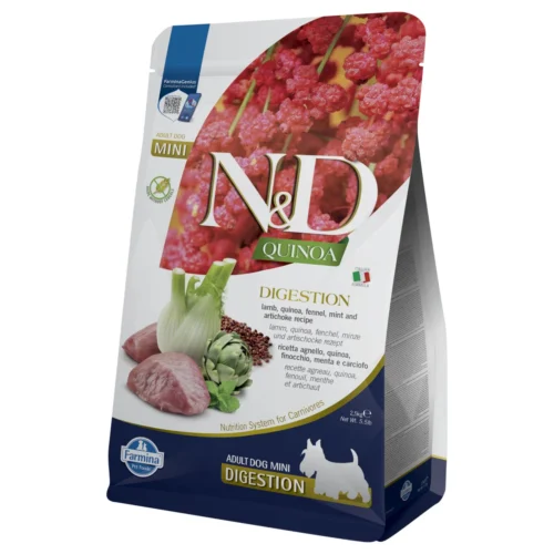 Farmina N&D Quinoa Digestion Mini Lamb Adult 2,5kg