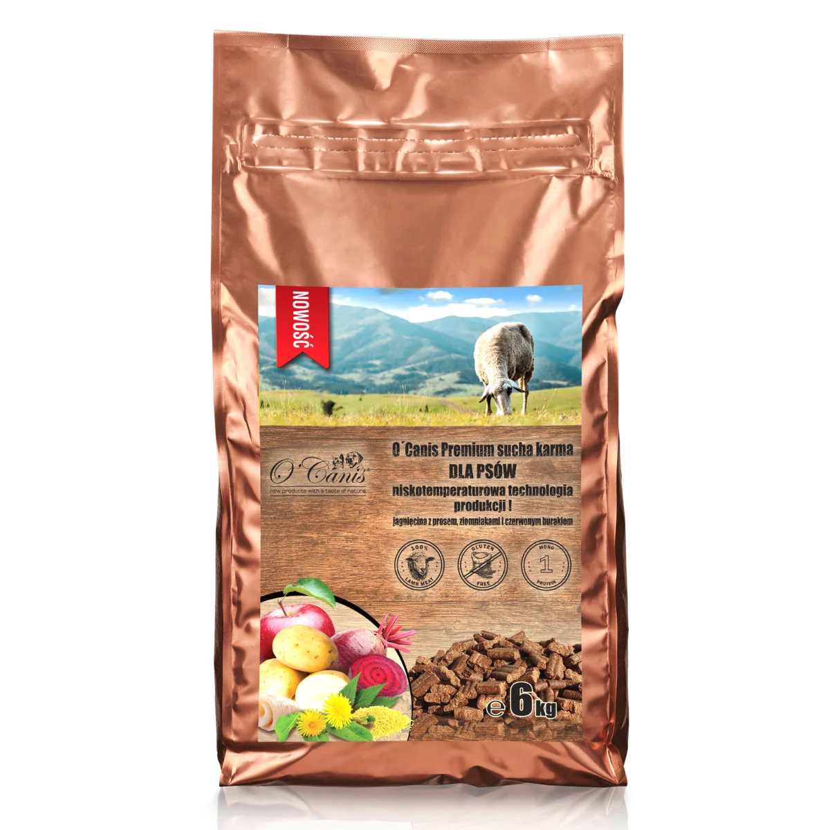 O'Canis Premium Jagnięcina Proso 6kg