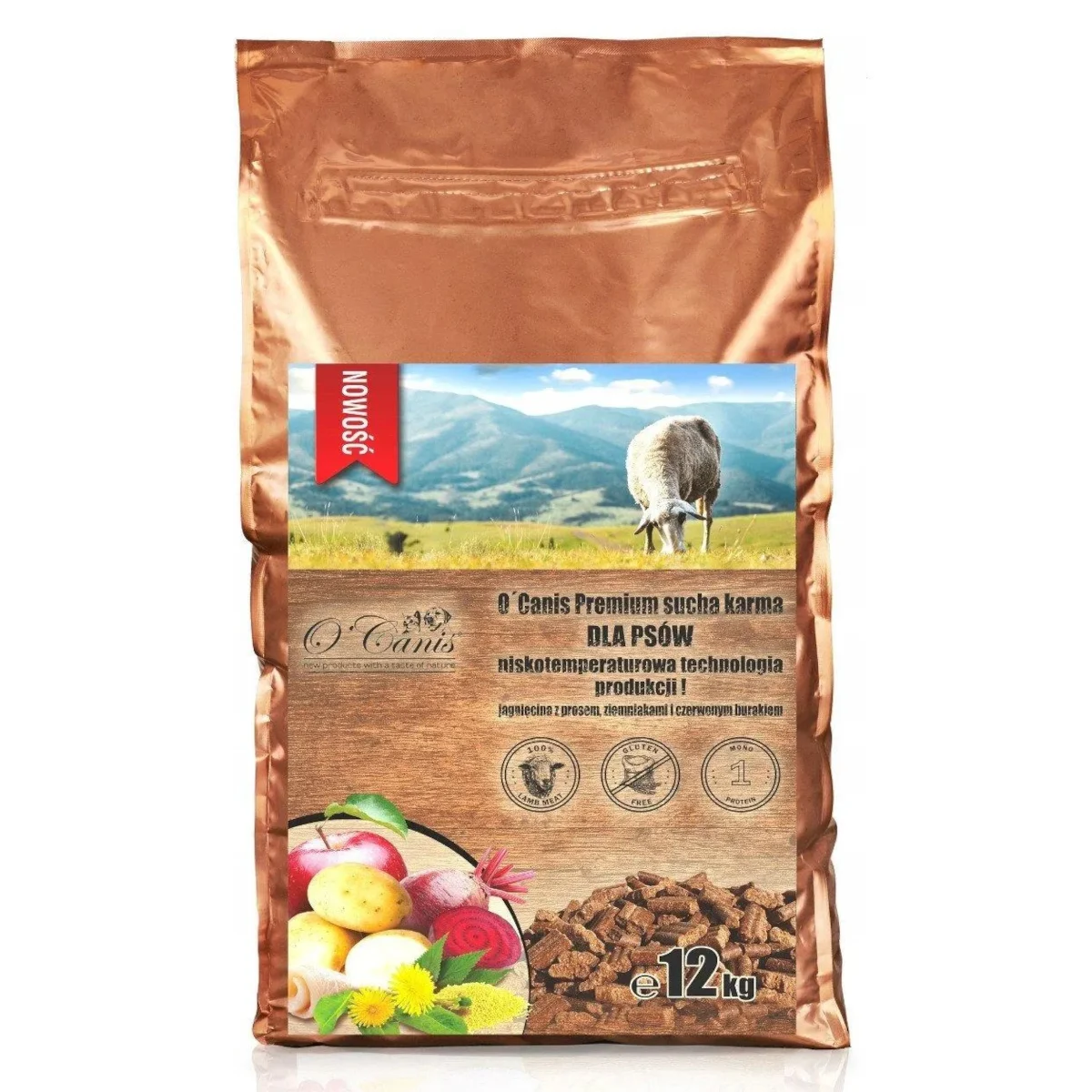 O'Canis Premium Jagnięcina Proso 12kg