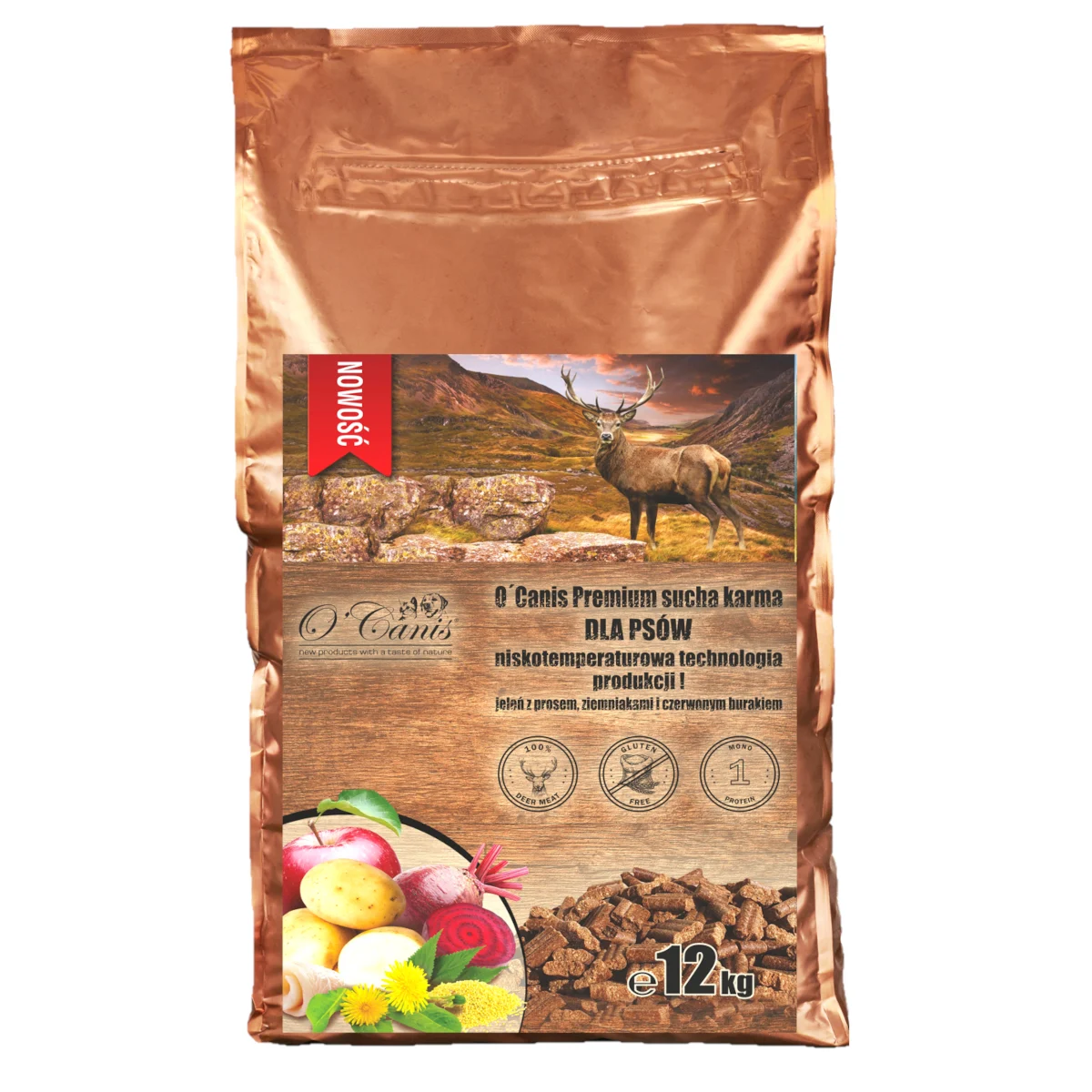 O'Canis Premium Jeleń Proso 12kg