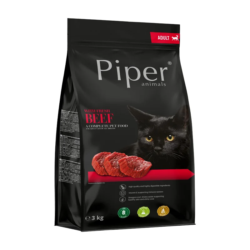 PIPER Animals BEEF z Wołowiną 3kg dla Kotów