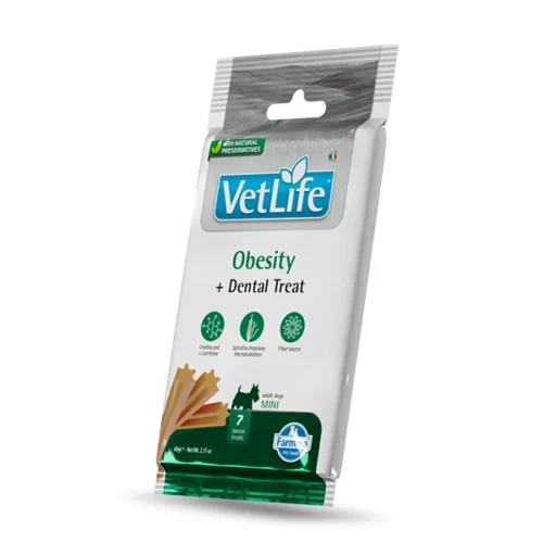 TREAT-vetlife-OBESITY-60g Farmina VET LIFE Obesity DENTAL TREAT Adult 60g przysmak dentystyczny