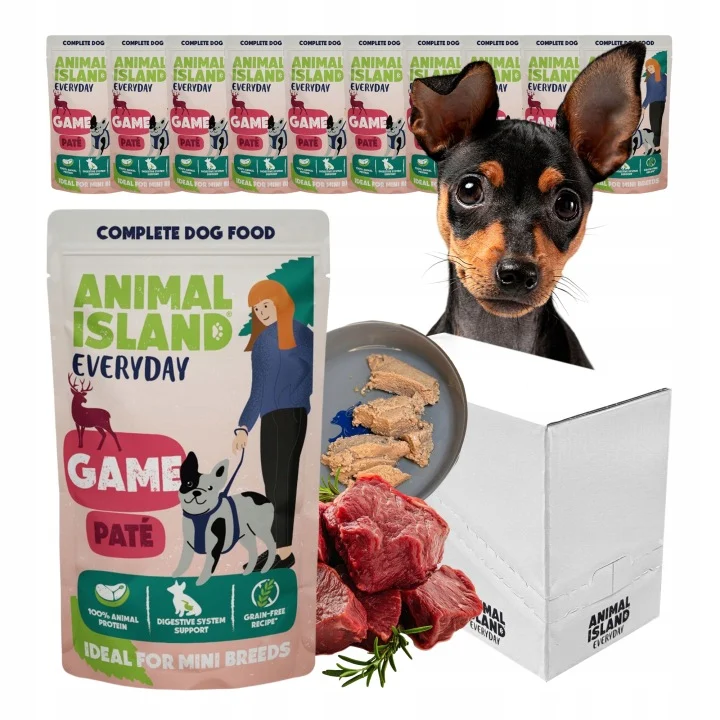 Animal Island PATE EVERYDAY Dziczyzna 10 x 150g