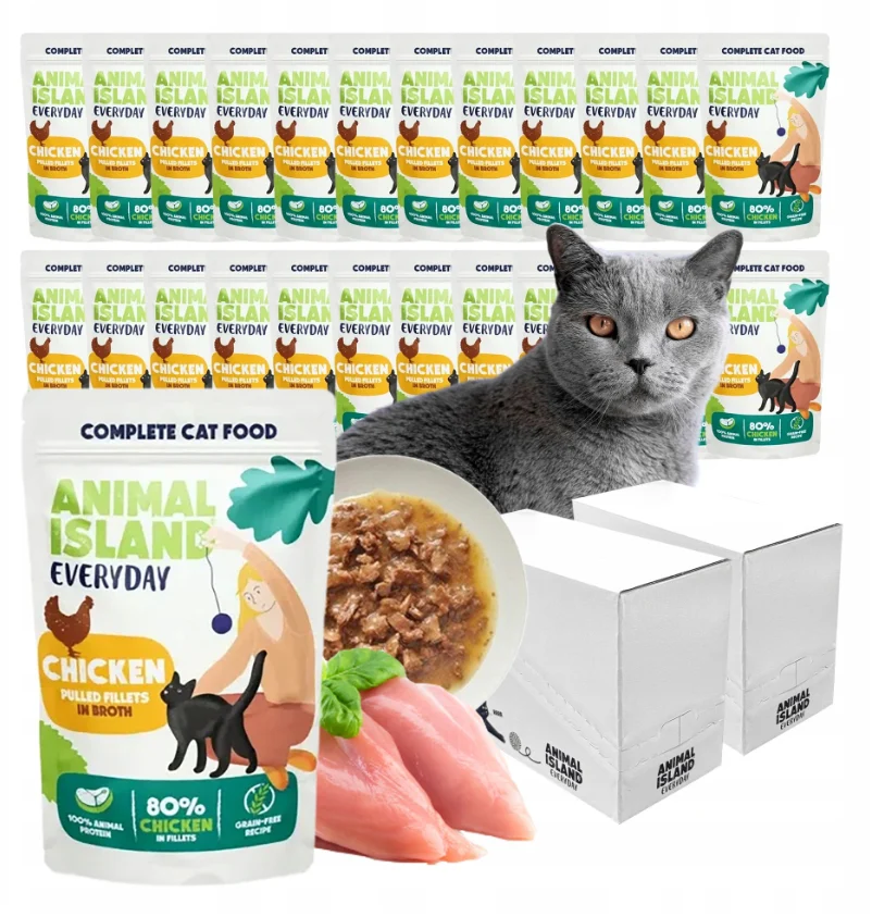 Animal Island EVERYDAY SASZETKA 12X85g kurczak