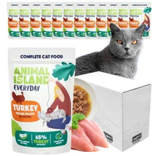 Animal Island EVERYDAY SASZETKA 12X85g indyk
