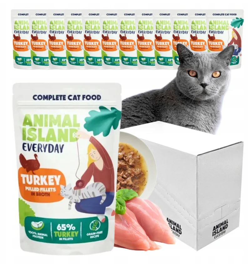 Animal Island EVERYDAY SASZETKA 12X85g indyk