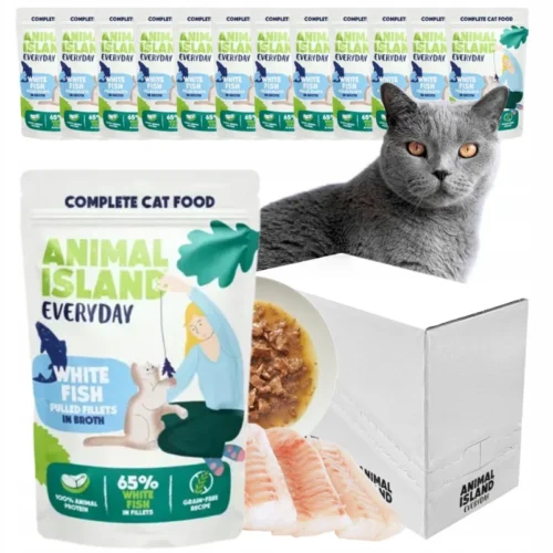 Animal Island EVERYDAY SASZETKA 12X85g biała ryba