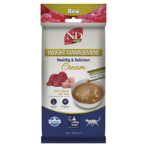 farmina-nd-quinoa-weight-management N&D QUINOA WEIGHT MANAGEMENT Creamy Treats With Chicken and Tuna 60g z kurczakiem i tuńczykiem