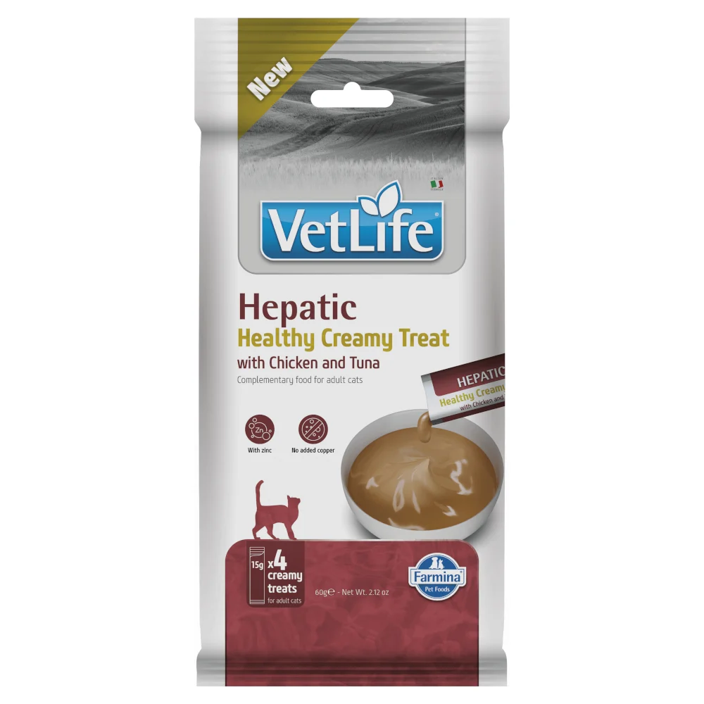 VET LIFE HEPATIC Creamy Treats With Chicken and Tuna 60g z kurczakiem i tuńczykiem