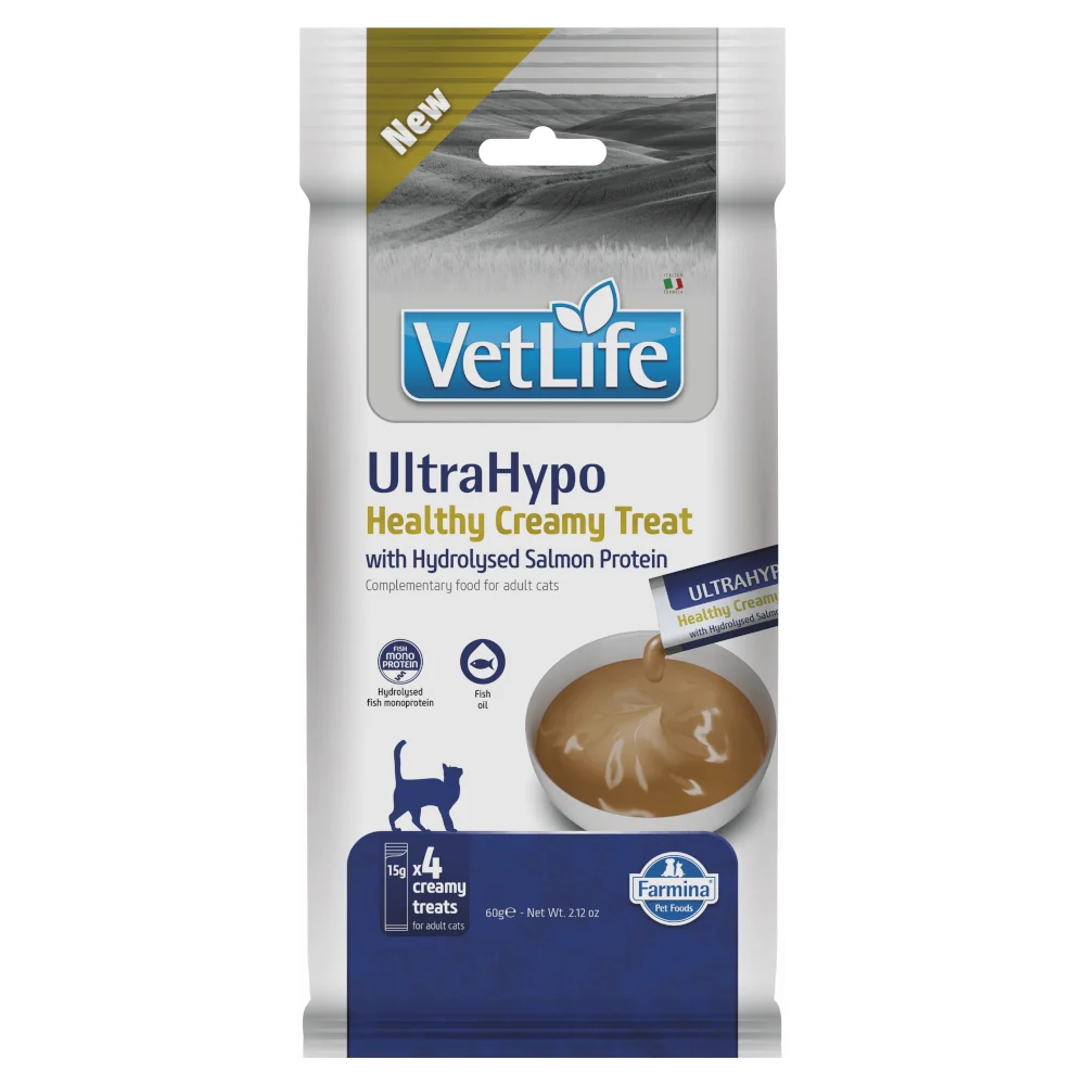 VET LIFE ULTRAHYPO Creamy Treats With Hydrolysed Salmon Protein 60g z hydrolizowanym białkiem łososia