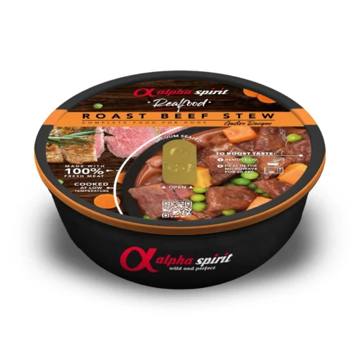 Alpha Spirit Karma mokra dla psa Real Food Beef Stew (dorosły) 280g