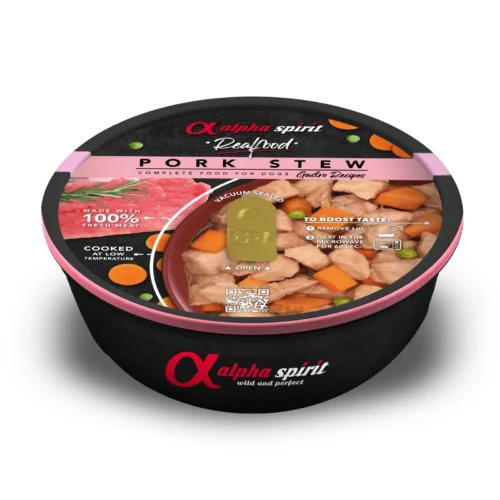 Alpha Spirit Karma mokra dla psa Real Food Pork Stew (dorosły) 280g